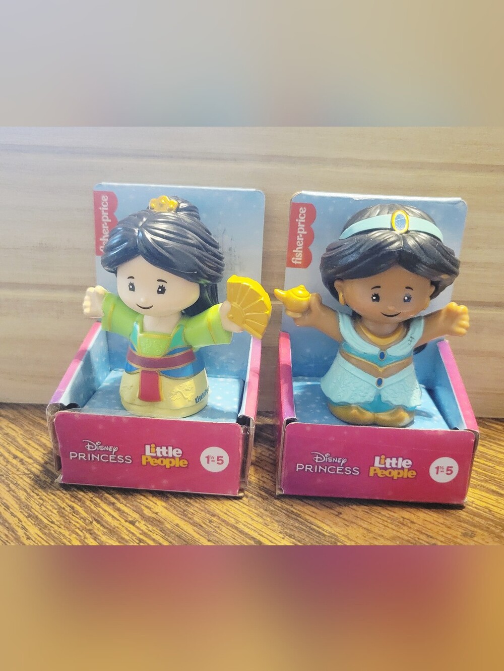 Fisher-Price Little People Disney Princess Alladin' Jasmin & Mulan NWT
